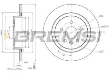 Гальмівний диск зад. ASTRA K 1.0-1.6 15-22 (288x12mm)