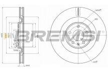 Гальмівний диск зад. AUDI Q7/Q8 2.0-3.0 TDI/TFSI 15- (350x28mm)