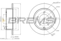 Тормозной диск зад. AVENGER/COMPASS/PATRIOT 2.0-2.7 06- (262x10mm) Тормозной диск зад. AVENGER/COMPASS/PATRIOT 2.0-2.7 06- (262x10mm)