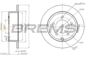 Гальмівний диск зад. AVENGER/COMPASS/PATRIOT 2.0-2.7 06- (262x10mm)