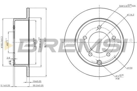Гальмівний диск зад. AVENGER/COMPASS/PATRIOT 2.0-2.7 06- (262x10mm)