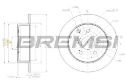 Тормозной диск зад. AVENSIS 2.2 D-4D/D-CAT 05-08 (280x10mm) Тормозной диск зад. AVENSIS 2.2 D-4D/D-CAT 05-08 (280x10mm)