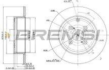 Гальмівний диск зад. COROLLA 1.4-2.0 01-08