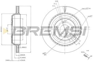 Гальмівний диск зад. MB M-CLASS W164 05-12