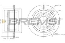 Гальмівний диск зад. Pajero/Montero/Shogun 06-