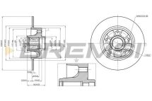 Тормозной диск зад.Fluence/Megane (10-21)