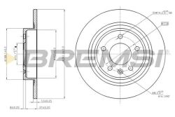 Гальмівний диск задн. Ampera/Astra/Cruze/Volt/Zafira (09-21)