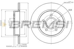 Тормозной диск задн. Focus 1.0-2.0 EcoBoost/TDCi 14-21 Тормозной диск задн. Focus 1.0-2.0 EcoBoost/TDCi 14-21