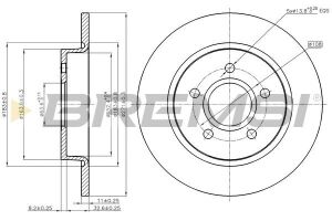 Гальмівний диск задн. Focus 1.0-2.0 EcoBoost/TDCi 14-21