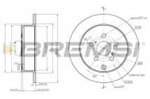Тормозной диск задн. Prius/Celica 99-09