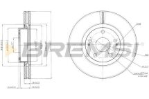 Тормозной диск пер. Avesis/Corola 04-18 Тормозной диск пер. Avesis/Corola 04-18