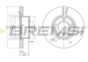 Тормозной диск пер. BMW E90/E87/E81 04- 300мм пер. BMW E90/E87/E81 04- 300мм