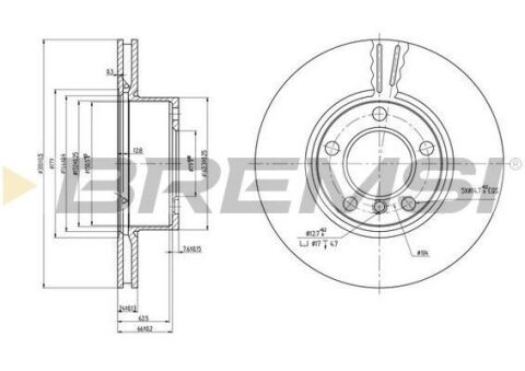 Тормозной диск пер. BMW E90/E87/E81 04- 300мм пер. BMW E90/E87/E81 04- 300мм