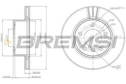 Тормозной диск пер. F20/F21/F22 11-