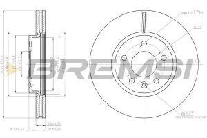 Гальмівний диск пер. Zafira/Ampera/Zafira/Astra/Orlando/Cruze/Volt 09-