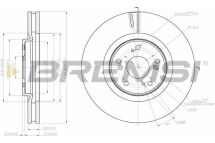 Тормозной диск перед. Accord (08-21)
