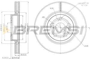 Гальмівний диск перед. Avensis T25 04-
