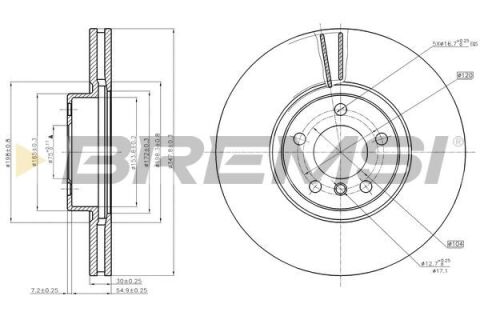 Тормозной диск перед. BMW X5 (E70/F15/F85) / X6 (E71-72/F16/F86) 07- (348x30) Тормозной диск перед. BMW X5 (E70/F15/F85) / X6 (E71-72/F16/F86) 07- (348x30)