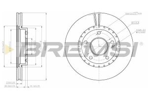 Гальмівний диск перед. Ceed/Elantra/Proceed (11-21)