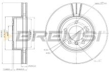 Гальмівний диск перед. E60/E61/E63/E64 (03-10)