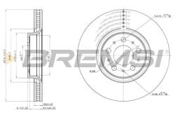 Тормозной диск перед. VOLVO XC90 2.4-3.2 02-14 (316x28mm)