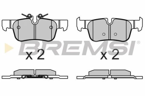 Гальмівні колодки зад. BMW 1/2/i3/X1/X2 Гальмівні колодки зад. BMW 1/2/i3/X1/X2