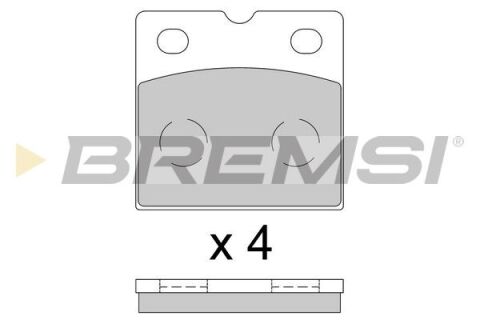 Гальмівні колодки зад. Tesla Model X 13- (BREMBO) Гальмівні колодки зад. Tesla Model X 13- (BREMBO)