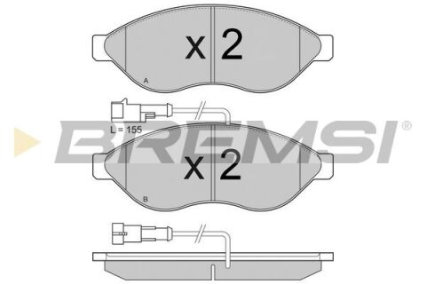 Гальмівні колодки пер. Jumper/Ducato/Boxer 06- (1.1-1.5t) Гальмівні колодки пер. Jumper/Ducato/Boxer 06- (1.1-1.5t)