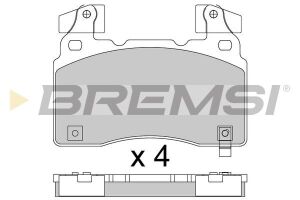 Гальмівні колодки пер. Tesla Model S/INSIGNIA B 13- (BREMBO)