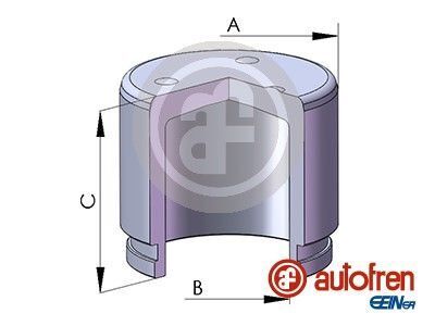 Поршень супорта перед Aveo 11-/Mazda 2 08- (54x49mm)