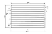 Радіатор кондиціонера MONDEO III 1.8-2.5 00-07