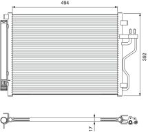 Радіатор кондиціонера SPORTAGE 2.0 CRDi 10-15