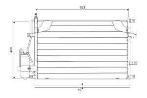 Радіатор кондиціонера VOLVO XC70 2.4-2.5 97-07