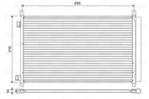 Радіатор кондиціонера X-TRAIL/KOLEOS 2.0-2.5 16-