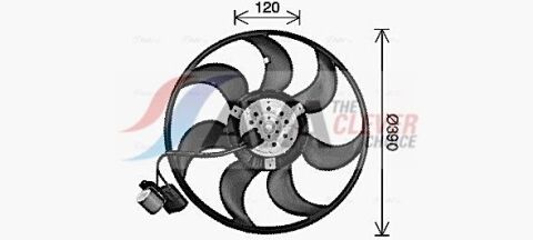 Вентилятор радіатора (без дифузора) ASTRA G CLASSIC 04-