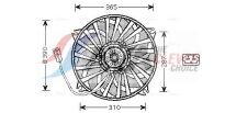 Вентилятор радіатора (без дифузора) C4,C4 Picasso, C4 Grand Picasso, Peugeot 307
