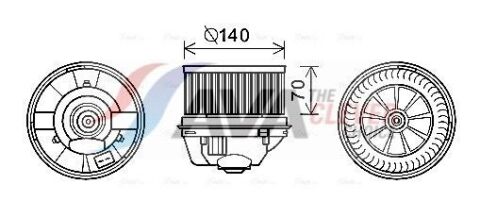 Вентилятор салона C-Max, Focus II 03- Вентилятор салона C-Max, Focus II 03-