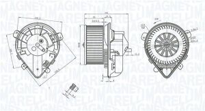 вентилятор салону Evasion, Jumpy, Fiat Scudo, Peugeot Expert, 806 95-