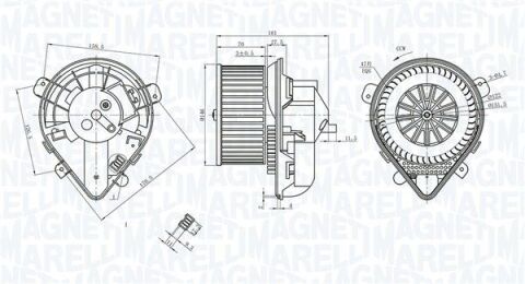 вентилятор салону Evasion, Jumpy, Fiat Scudo, Peugeot Expert, 806 95- вентилятор салону Evasion, Jumpy, Fiat Scudo, Peugeot Expert, 806 95-