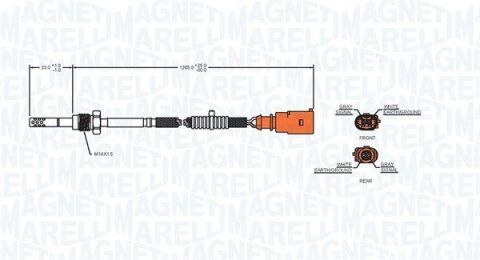 Датчик температури відпрацьованих газів AMAROK, T5 Датчик температури відпрацьованих газів AMAROK, T5