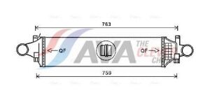 Інтеркулер A-CLASS (W176) 12-, B-CLASS Sports Tourer (W246, W242) 11-, CLA Shooting Brake (X117) 15-, INFINITI
