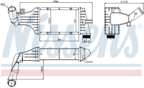 Інтеркулер Astra G, Zafira A 2.0/2.2DTI