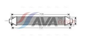 Інтеркулер Bravo II, Doblo, Punto, Grande Punto, Opel Combo Tour 1.3d/2.0