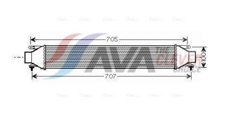 Інтеркулер Bravo II, Doblo, Punto, Grande Punto, Opel Combo Tour 1.3d/2.0 Інтеркулер Bravo II, Doblo, Punto, Grande Punto, Opel Combo Tour 1.3d/2.0