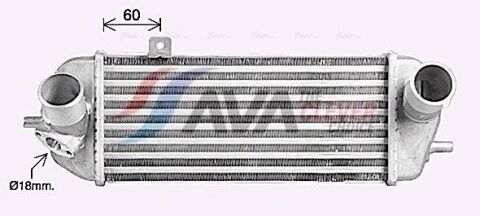 Інтеркулер i20, Kia Soul, Venga 1.4/1.6CRDi 08- Інтеркулер i20, Kia Soul, Venga 1.4/1.6CRDi 08-
