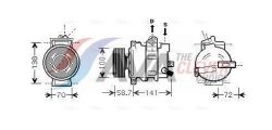 Компресор кондиціонера A4 Allroad B8 09-, A4 B6 01-, A4 B7 04-, SEAT