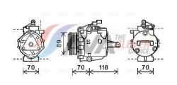 Компрессор кондиционера COLT VI 1.1, 1.3, 1.5 04-