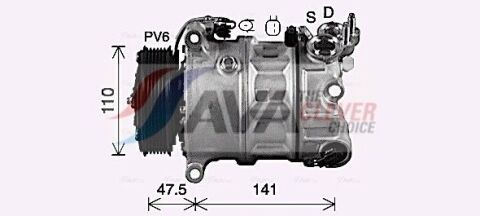 Компресор кондиціонера DISCOVERY IV 3.0 09-, RANGE ROVER SPORT I 3.0 09-, JAGUAR Компресор кондиціонера DISCOVERY IV 3.0 09-, RANGE ROVER SPORT I 3.0 09-, JAGUAR