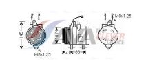 Компрессор кондиционера MATIZ 0.8 05-, SPARK 0.8 05-, DAEWOO