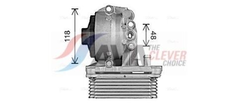 Оливний радіатор (з корпусом) Mondeo III, Transit 2.2/2.4TDCi 00-, LandRover Defender, Jaguar Оливний радіатор (з корпусом) Mondeo III, Transit 2.2/2.4TDCi 00-, LandRover Defender, Jaguar